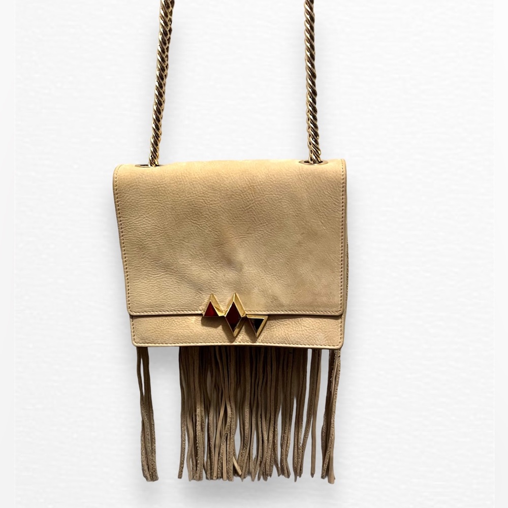 Marissa Webb Suede Fringed Crossbody Bag